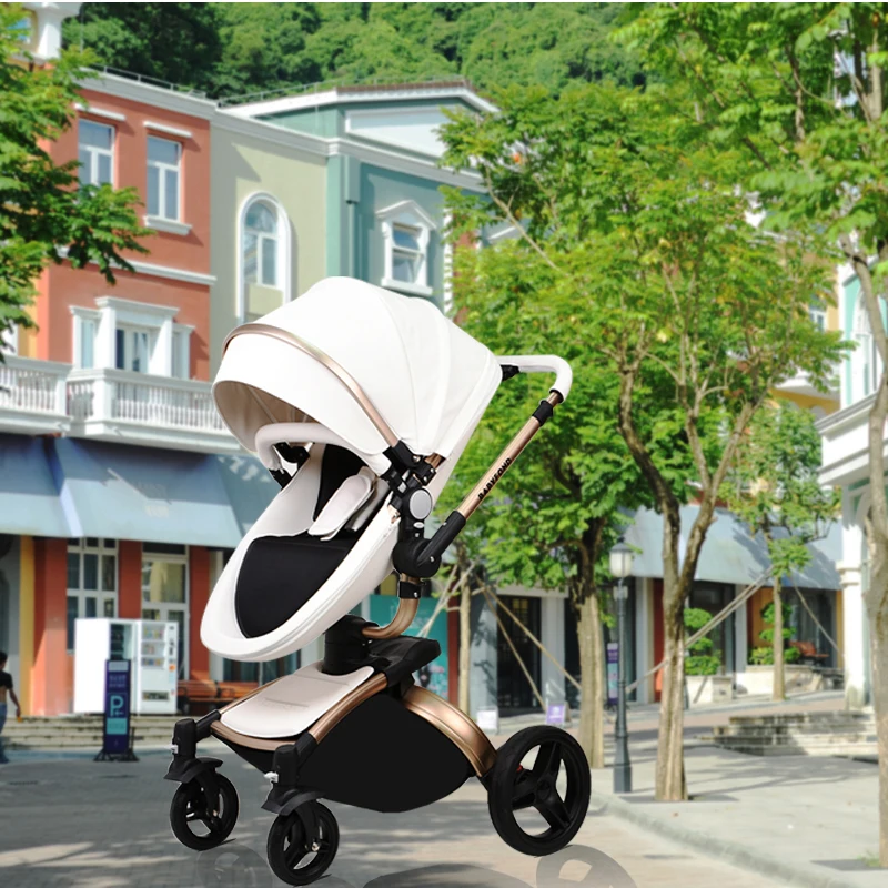 Детская коляска 4 колеса высокая пейзаж 3 в 1 может сидеть спать подходит 0