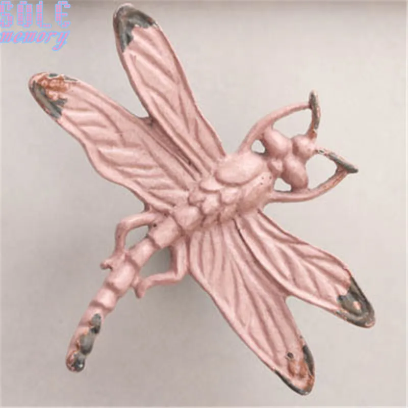 Сплав стрекоза дверная ручка шкаф выдвижной кухонный ручки детская комната