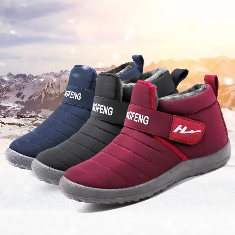 

Promotion New Winter Women Shoes Snow Boots Unisex Fashion Plush Warm Waterproof Non-slip Booties Woman Low-cut Casual Shoes