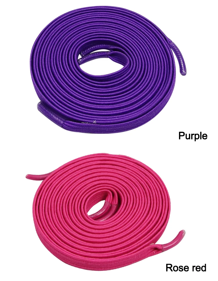 1 pairs Colorful easy lace No Tie Shoelace Elastic Shoe Lace For adult child Magnetic Locking ShoeLaces shoelaces flat