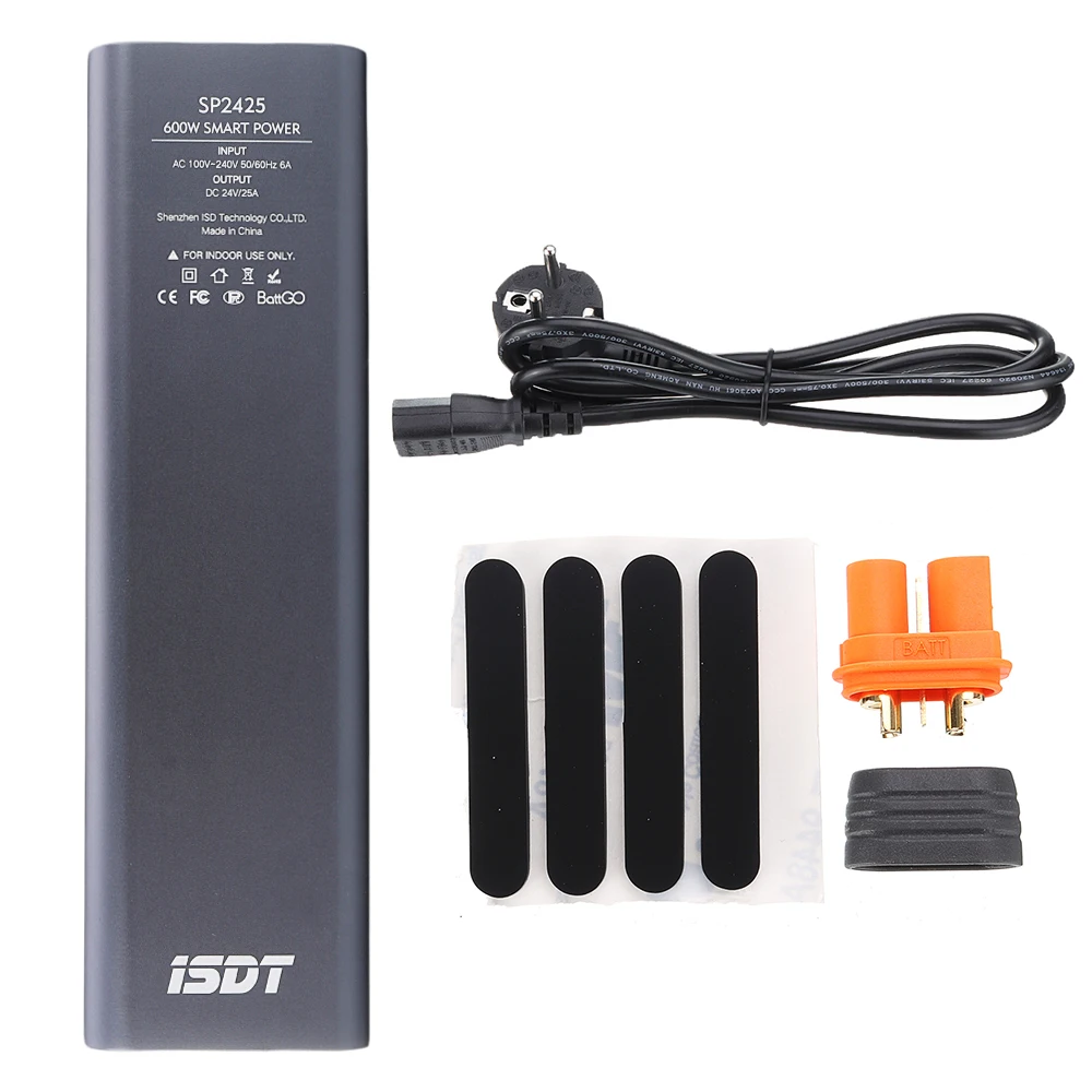 ISDT SP2425 BattGo 600W 25A LED Indicator Light Smart Power Supply Adapter With Dual USB Charging Output enlarge