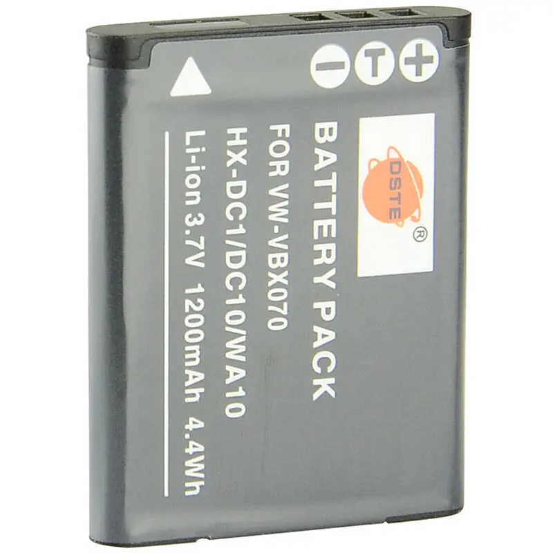 4 шт. 1200 мАч 3 7 V VW-VBX070 D-Li88 VBX070 HX-DC1 DC10 WA10 DSTE батарея камеры DSLR для цифрового