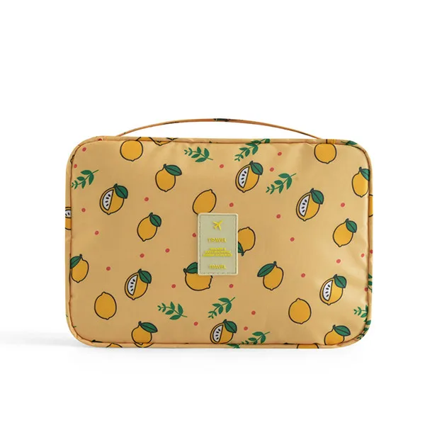 S-Yellow Lemon Многофункциональная сумка для мытья на крючке, женские косметички для путешествий, Несессер для макияжа, косметичка - Цвет: S-Yellow Lemon