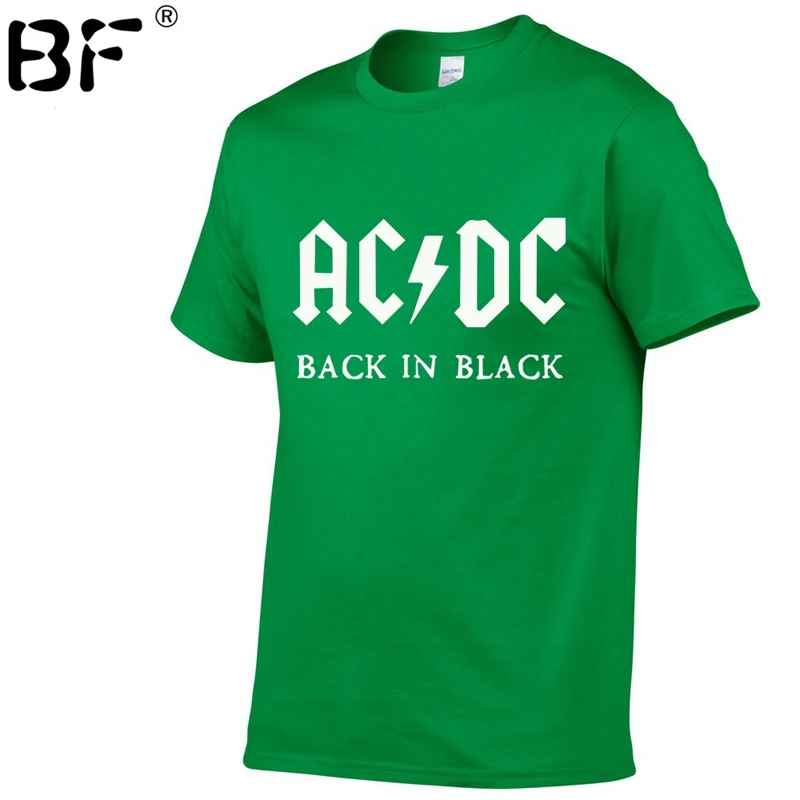 Группа ACDC Футболка мужская 2018 Лето 100% хлопок модный бренд Мужская футболка хип