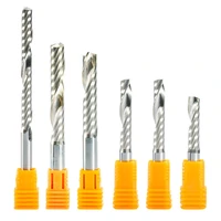10pcs 3 175mm 4mm 5mm 6mm 8mm high quality carbide cnc router bits one single flute end mill tools milling cutter cel 17 62mm