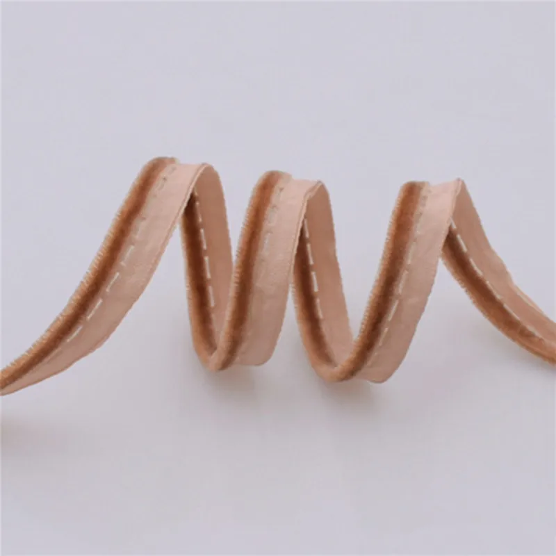 10 мм Высокое качество косой трубопроводов Флокированная нейлоновая мастер лента