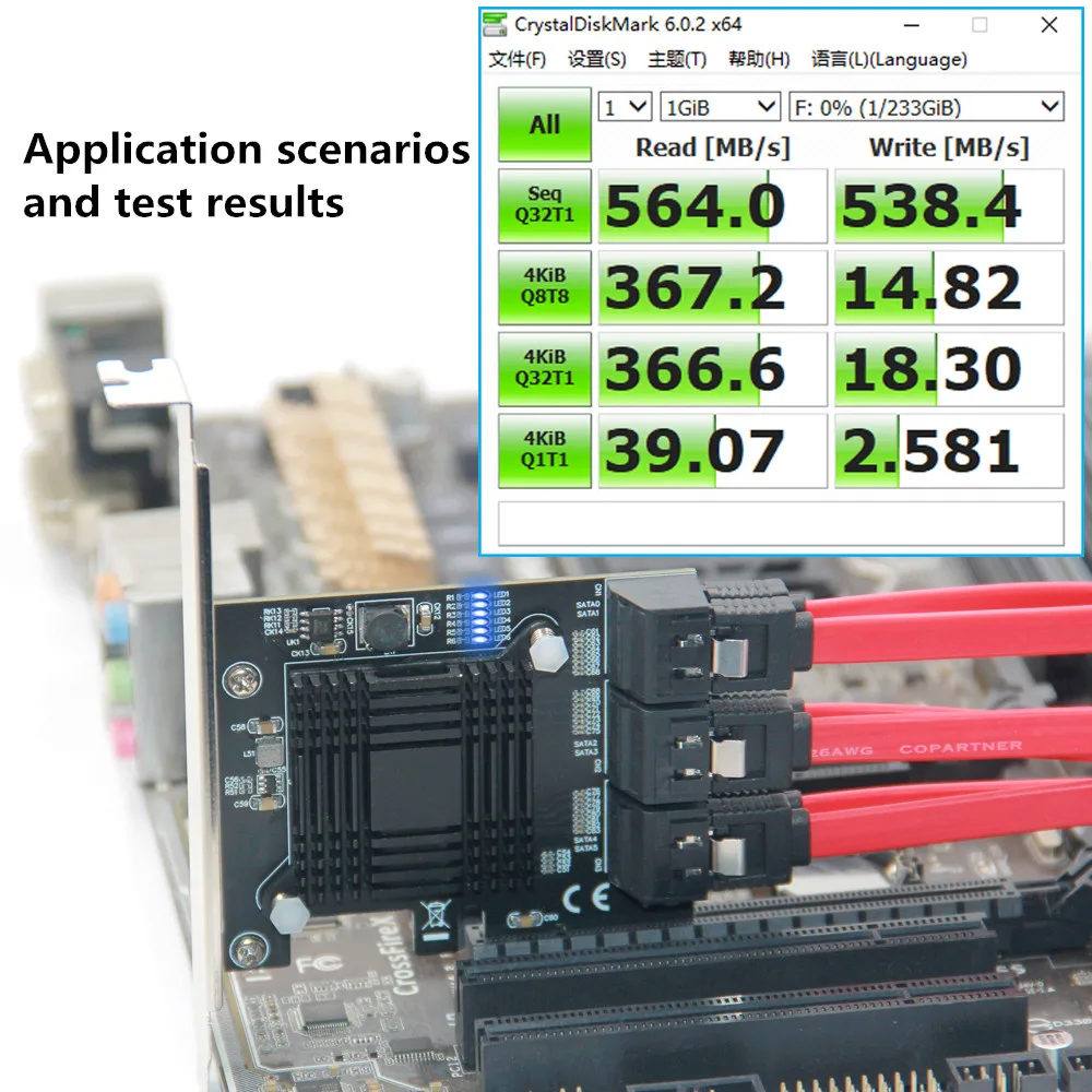 6 порты sata 30 для pcie 1x карта pci express sata 3 адапт