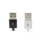 10 шт.лот USB штекер 2.0 тип A 4Pin квадратный USB разъем пластиковый корпус Jack хвост наконечники штекеры DIY