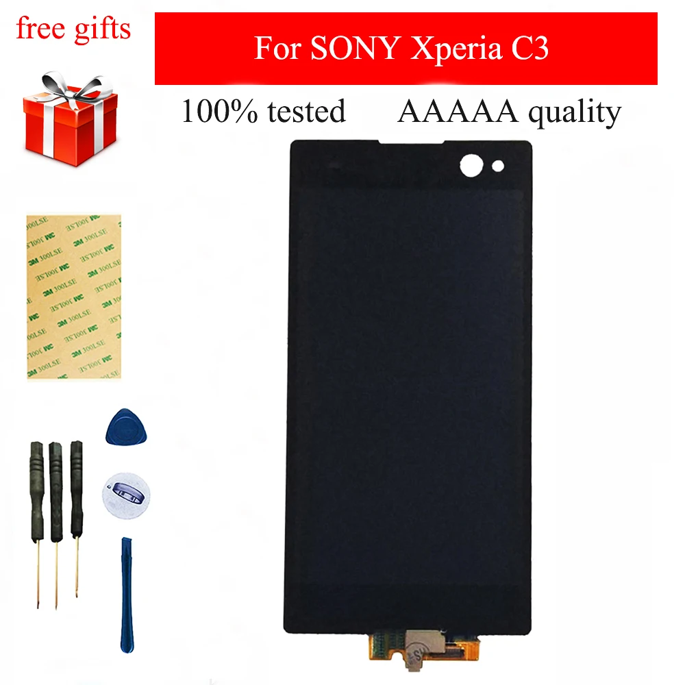 Для SONY Xperia C3 D2533 D2502 сенсорный экран дигитайзер сенсорная стеклянная панель +