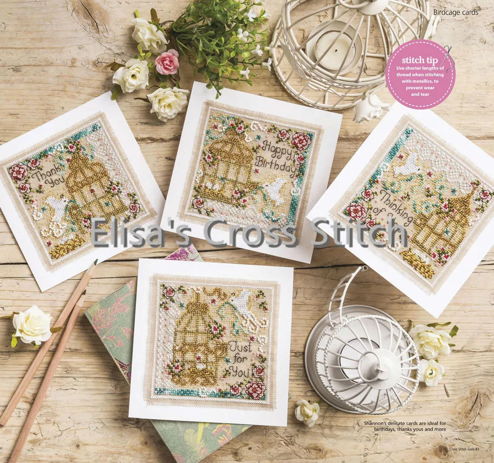 

CD177 14ct DIY Greeting Card Art Popular Full Set CrossStitch Greeting CardBirthday Christmas Gift Beauty wine Just For You