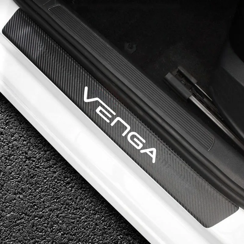 

4 шт., автомобильные наклейки для KIA VENGA из углеродного волокна