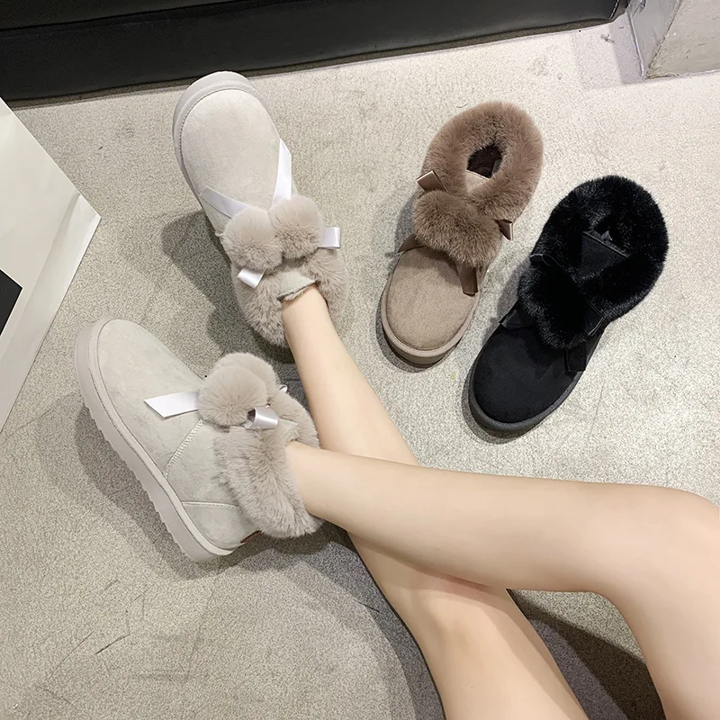 Женские Австралийские зимние ботинки на платформе удобные повседневные женские