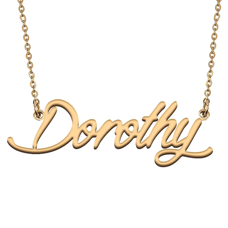 Dorothy Custom Name Necklace Customized Pendant Choker Personalized Jewelry Gift for Women Girls Friend Christmas Present