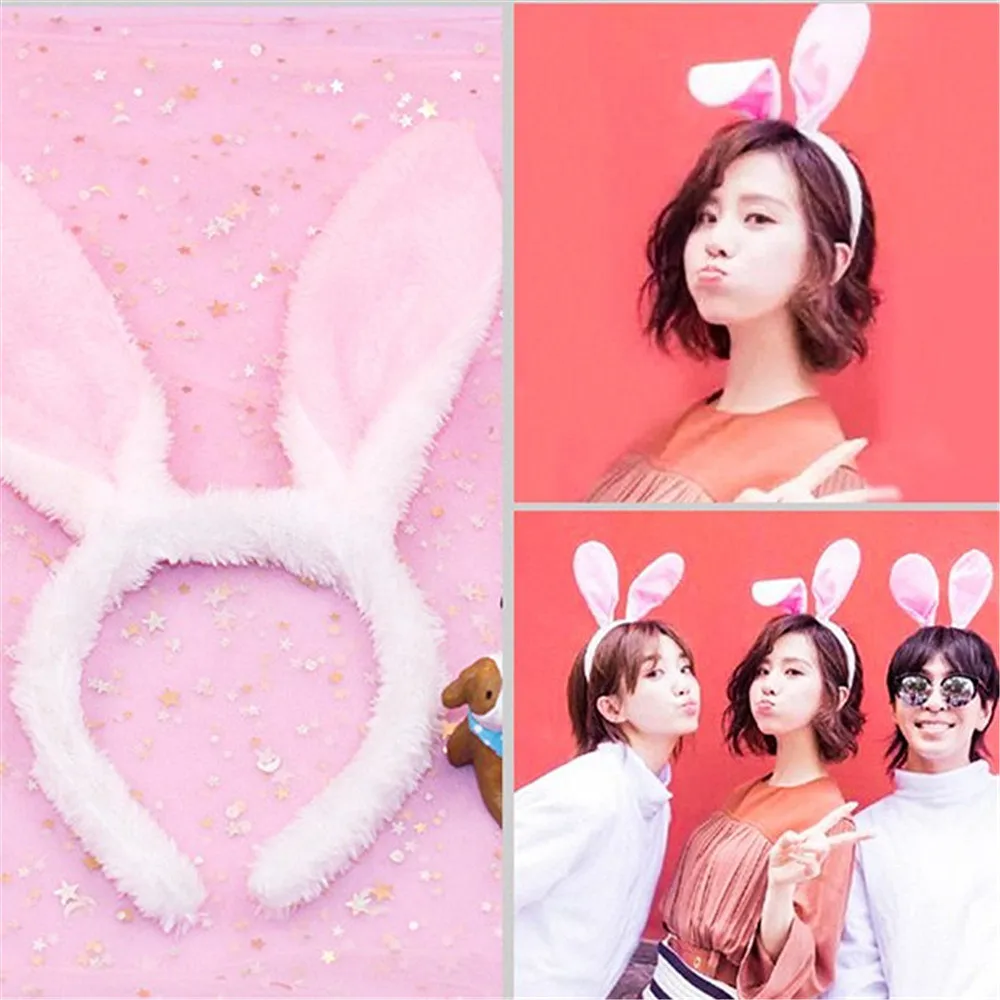 1 шт. ободок с кроличьими ушами Милая повязка на голову для женщин детский