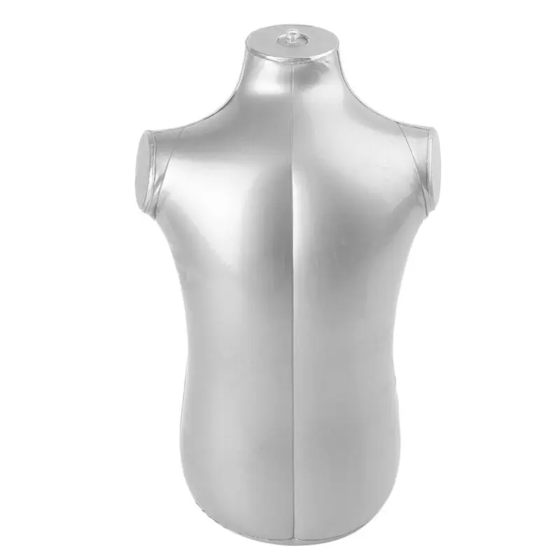 Silver Children Half Body Inflatable Mannequin For Cloth Display Dummy Compact | Дом и сад