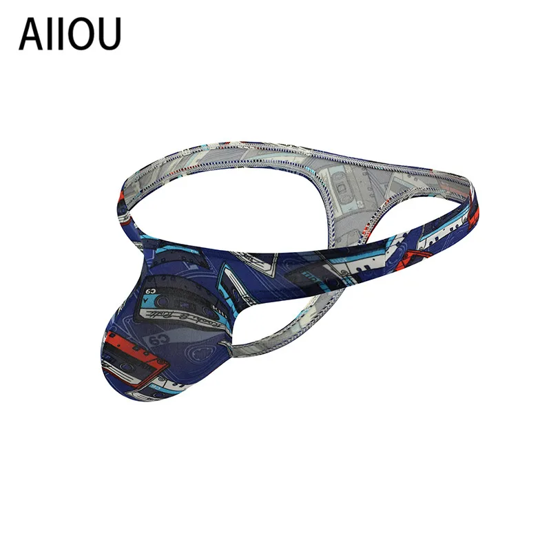 Сексуальное мужское нижнее белье AIIOU Трусы стринги с Т образным вырезом мужские