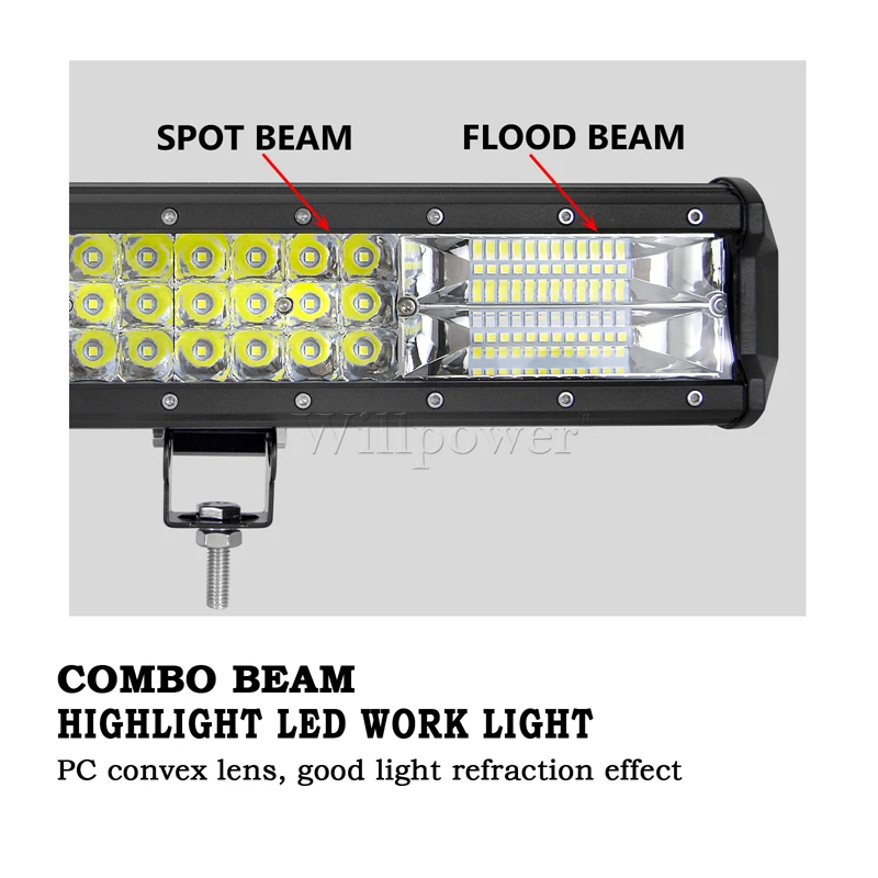 Багажник на крышу для внедорожника 39 дюймов 540 Вт светодиодный светильник