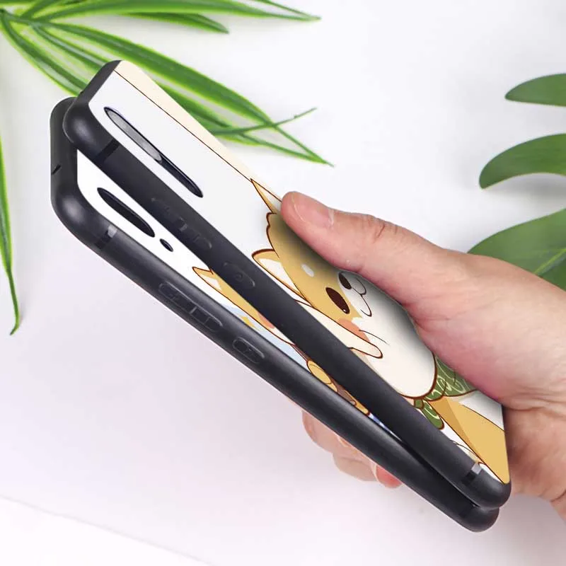 Для Xiaomi Redmi note 7 8 pro 7a k20 5 6 4x Мягкий силиконовый чехол для телефона Косплей shiba Лисья
