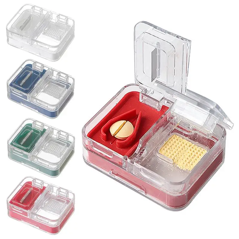 

Portable Mini Pill Box Four-In-One For Outdoor Travel For Plastic Portable Pill Storage BoxHousehold Separator Pill Storage Boxs