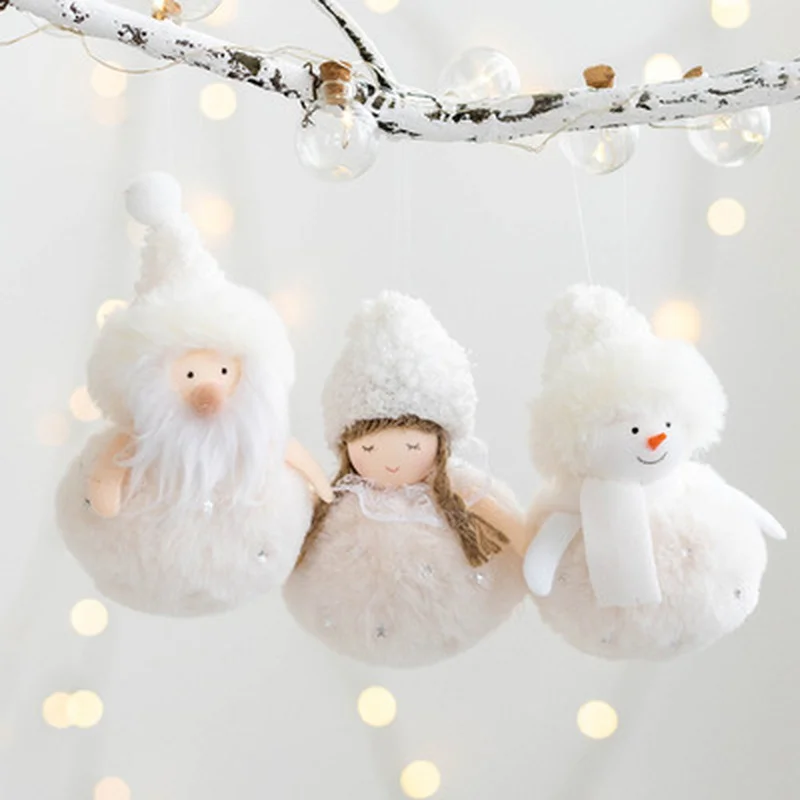 

New Year 2022 Christmas Santa Doll Angel Dolls Merry Christmas Decorations for Home Xmas Tree Ornaments Noel Kerst Navidad 2021