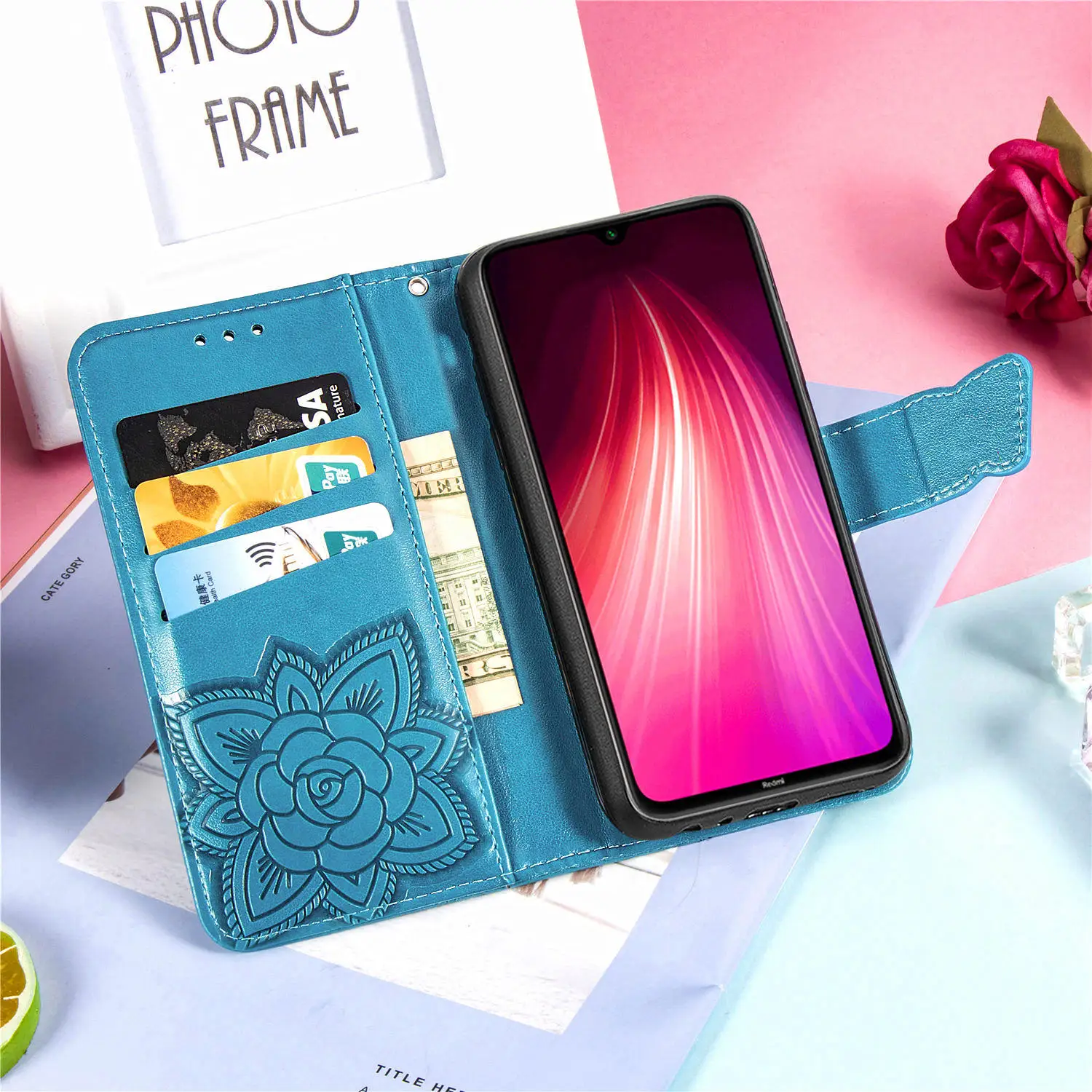 Кожаный чехол-бумажник для Xiao mi Pocophone F1 Max 3 mi A3 8 Lite 9T 9 SE Play Red mi 7A K20 Go 6A Note 7 8 6 5 Pro Plus Book Fundas