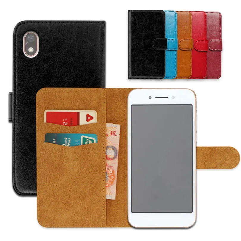 Роскошный чехол кошелек для DEXP G253 Специальный флип кейс из искусственной кожи с