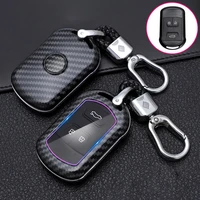 abs carbon fiber car remote key case cover for chery tiggo 3 5 chery arrizo 3 7 e3 e5 bonus 3 buttons smart key protection shell