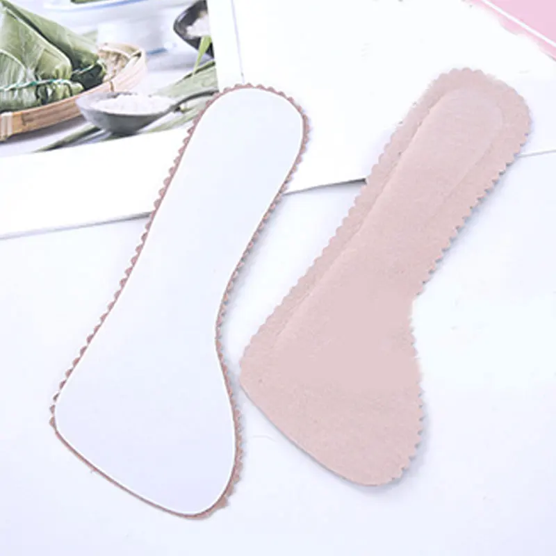 1 pair Leather Half Pad Feet High Heel Insoles Sweat-absorbent Seven-point Pad Anti-Slip Cushion Massage Inserts Foot Care Tool