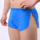 Мужские трусы-боксеры, бесшовные, прозрачные, с низкой талией, лето горячая распродажа