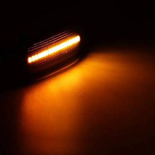 

Pair Kit For A3 8P Amber Dynamic Flowing Sequential Blinker Side Marker Turn Signal LED Light For A4 8E