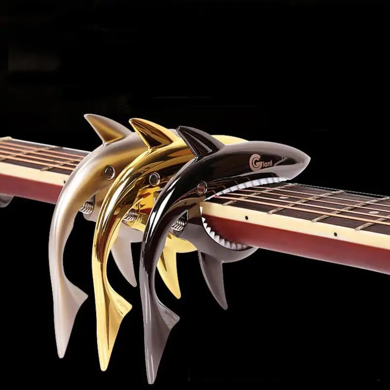 

Guitar Capo Guitar Trigger Durable Shark Shape Accessories Gift Practical Unisex New Parts Student