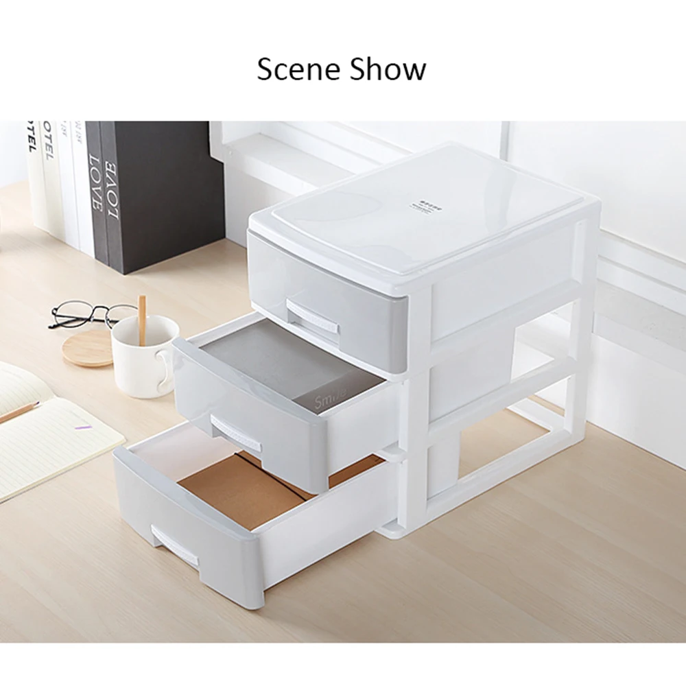 3-слойный ящик для хранения шкаф макияжа настольный Офисная коробка файлов |