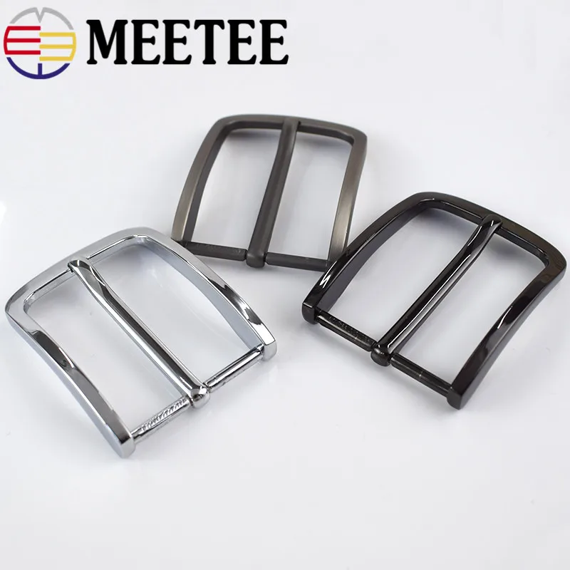 1/2 шт. Meetee 40 мм Мужской металлический ремень из сплава с пряжкой DIY повседневный