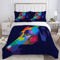 3d bedding sets duvet cover set blanket quilt comforter cover and pillowcase 2 3pcsset bed linings colorful dog microfiber