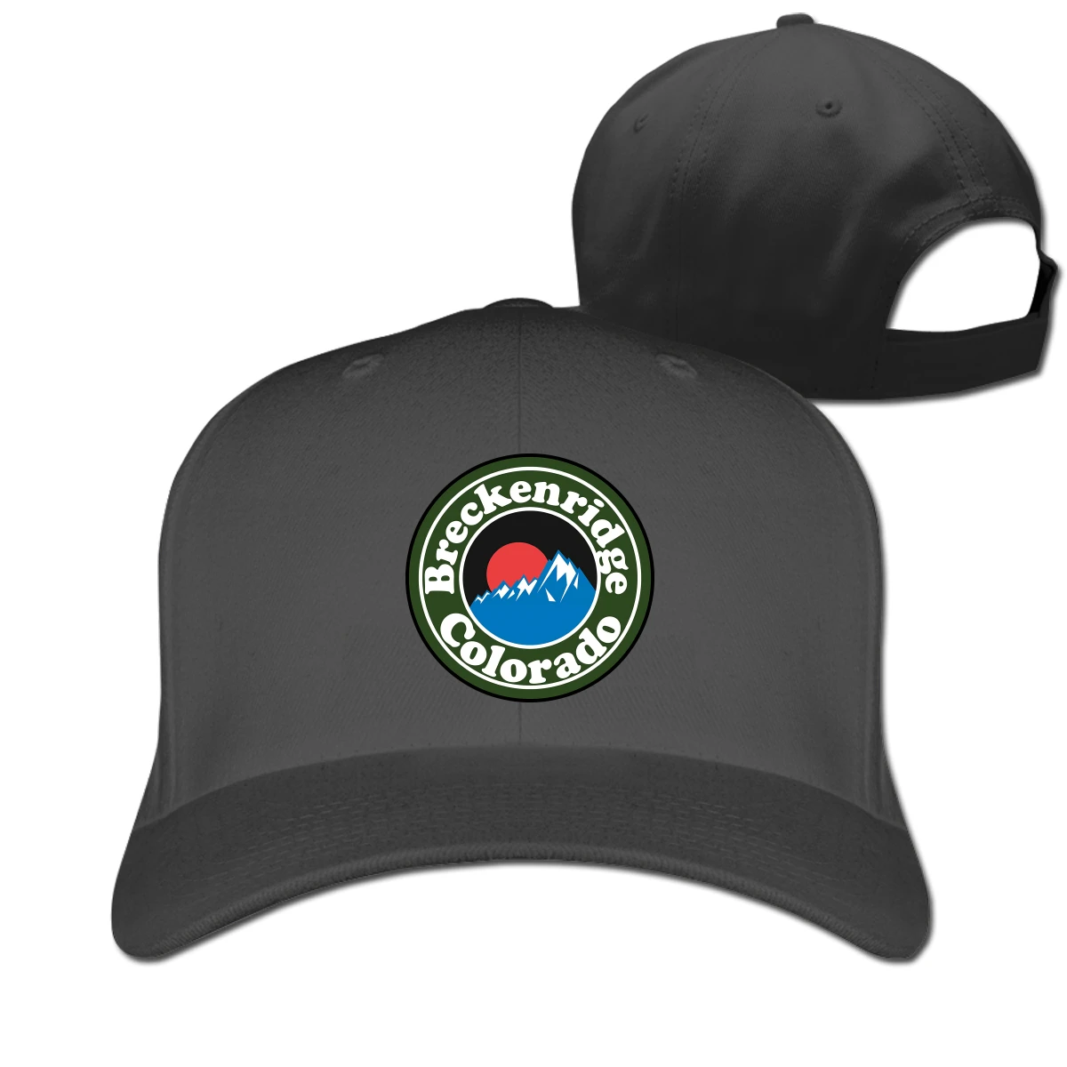 

Skiing Breckenridge Colorado mans woman's Fashionable breathable Trucker Hat