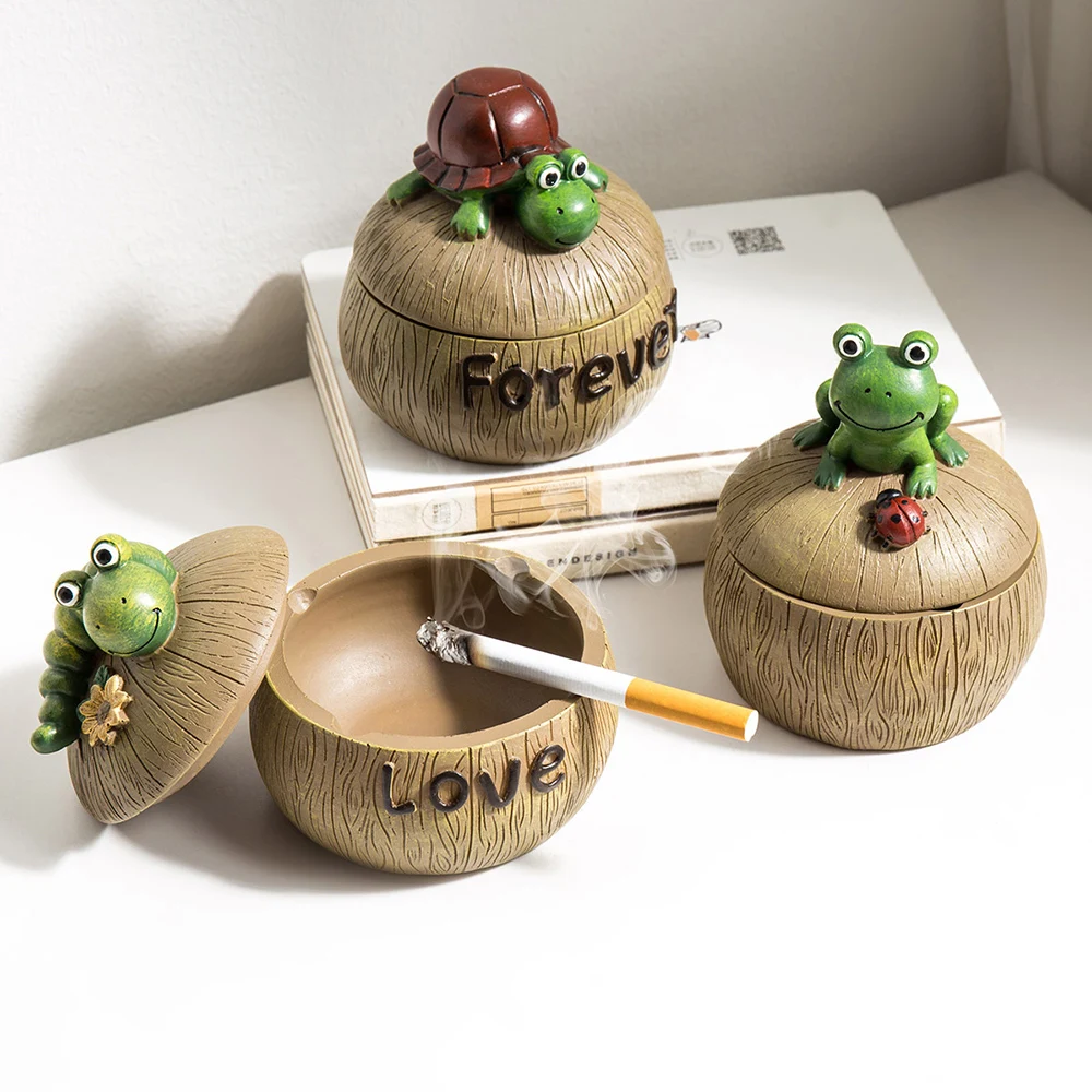 Пепельница в виде черепа дизайнерские пепельницы с крышками подарок для