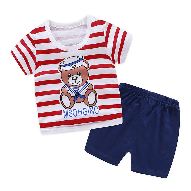 

Summer Baby Short Sleeve For Clothing Boys And Girls Cotton Underwear Suit For Children Two Clothes Sets For Babies