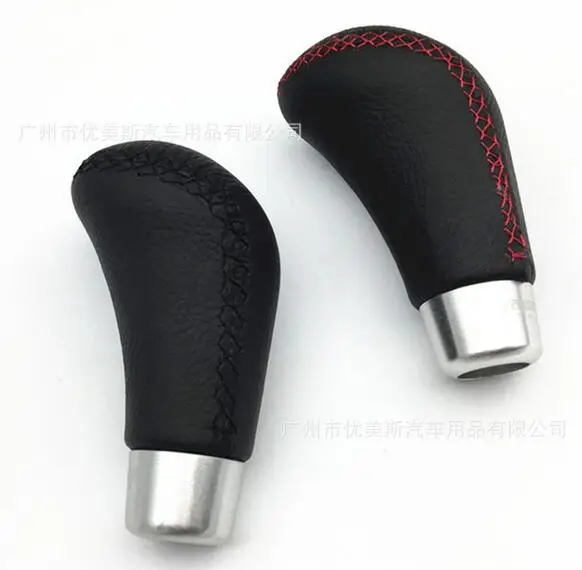 Universal MT PU Leather Manual Gear Shift Knob Gearshift Shifter Stick Lever Headball Pen ARM Fit For MOMO TOYOTA Volkswagen | Автомобили