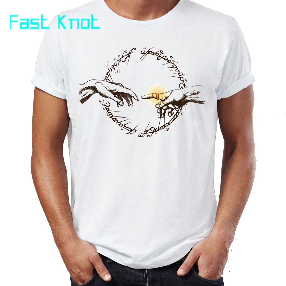 Для мужчин's футболка Властелин колец создание Адама вычурные Потрясающие