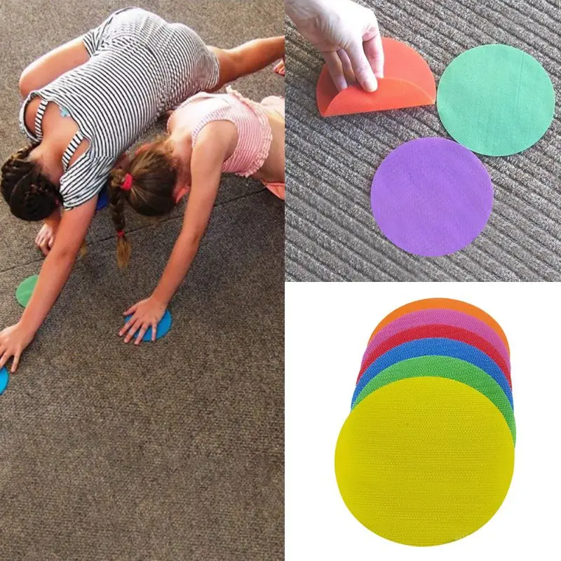 6 Colors Flat Kindergarten Classroom Round Preschool Training Tag Sticker Magic | Дом и сад