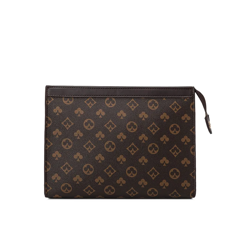 

Women and Men's Clutch Bag Business Large Capacity Handbag Casual Lattice Old Flower Envelope Bag Ladies Clutch Bag