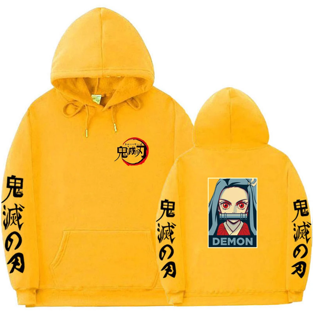 

Новое поступление, Лидер продаж, толстовка с капюшоном из аниме «рассекающий демонов» Kimetsu no Yaiba, женские свитшоты для девочек, кавайная одеж...