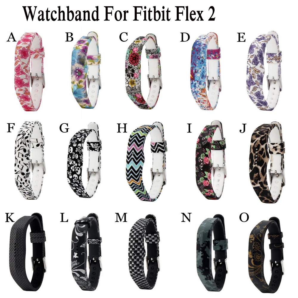 

Silicone sport band watchbands metal buckle For Fitbit Flex2 smart watch wristband Replacement Strap bracelet For Fitbit Flex 2