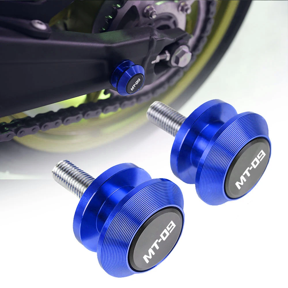 

For YAMAHA MT09 MT 09 MT-09 2013 2014 2015 2016 2017 2018-2021 Motorcycle 6MM CNC Aluminum Swingarm Spools Stand Screws Slider