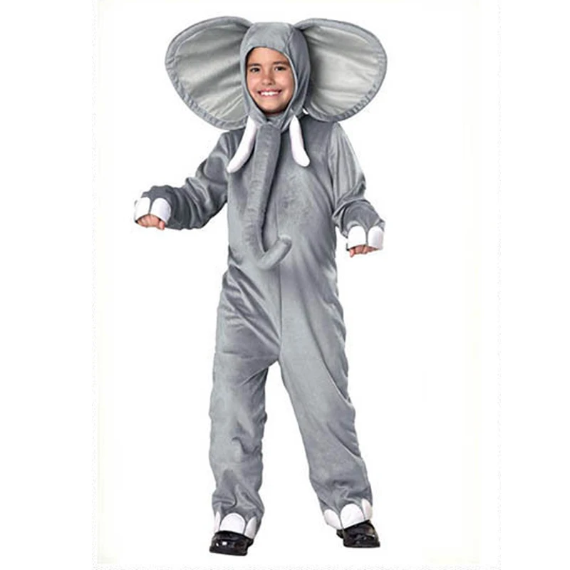 Детская Пижама новый комбинезон с мультяшным принтом слона жирафа игровой