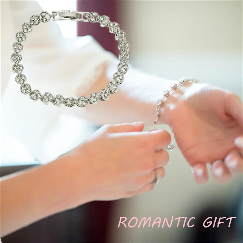 Новые женские свадебные украшения стразы очаровательные браслеты