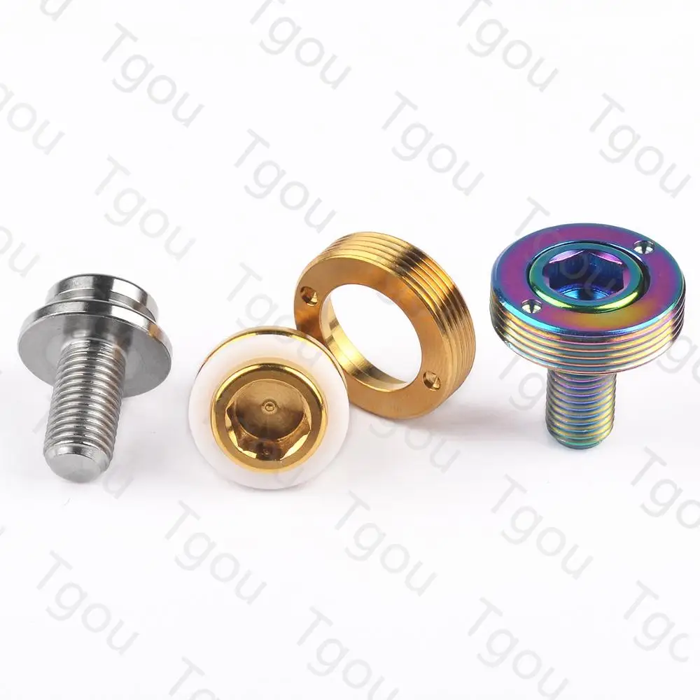 Tgou титановый болт M8x15mm квадратные шестигранные винты с прокладка крышки пыли для