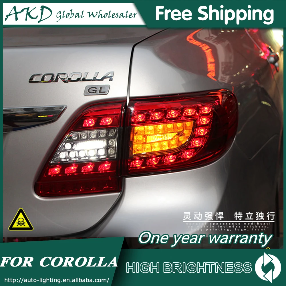 АКД автомобильный Стайлинг для Toyota Corolla задний светильник s 2011 2013 светодиодный