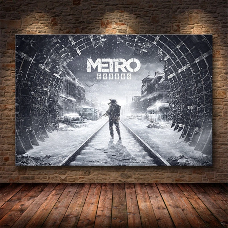 

Gamer Wall Art Metro Exodus Home Decor Canvas Paintings for Interior Modern Picture On Wall Loft Frameless Posters and Prints