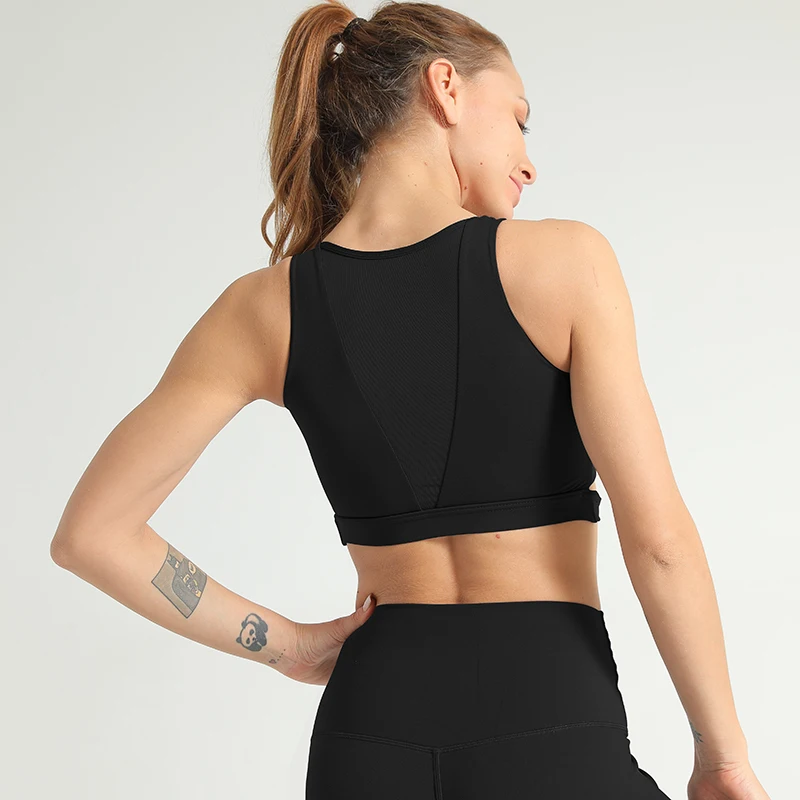 Женский спортивный бюстгальтер Топ Академия крест мягкий для йоги фитнеса